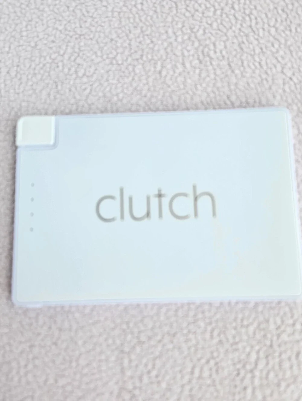 Clutch Portable Power Bank Charger For iPhone Thin White